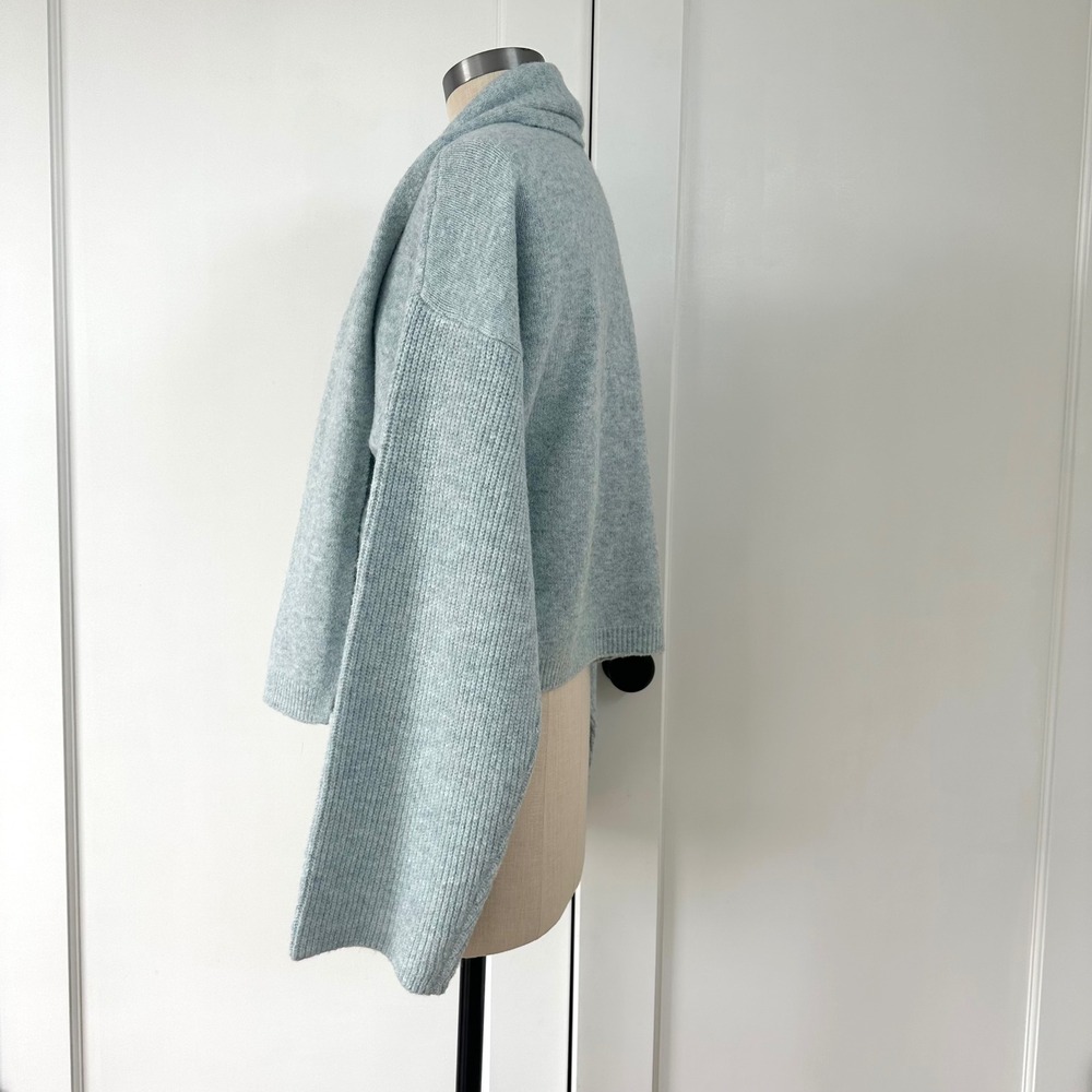 By Anthropologie Mariel Open-Front‎ Cardigan Sweater Light Blue NWT - Picture 8 of 8